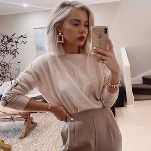 Square Gold Earrings